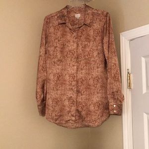 New without tag! Long sleeve silk blouse